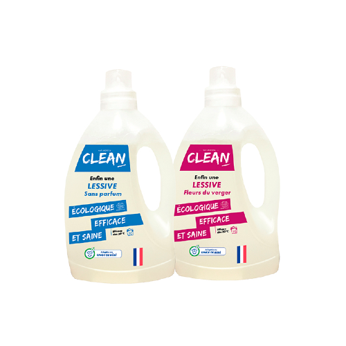 Clean – Lessive 100% naturelle, efficace et française